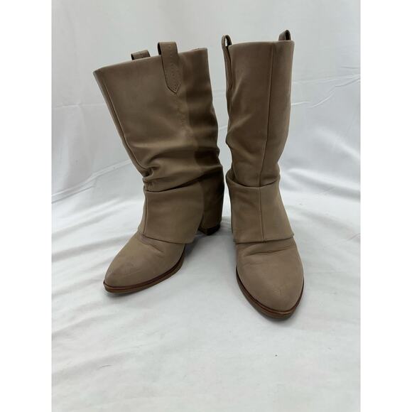 Mia taupe faux leather boots 8 - Picture 1 of 5